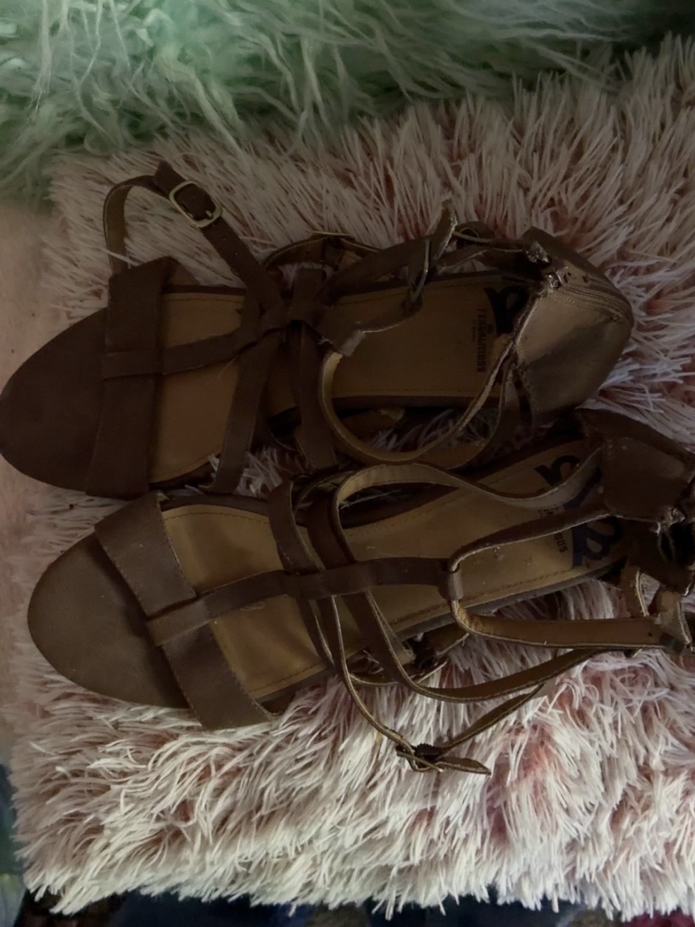 Women's Brown Strappy Sandals